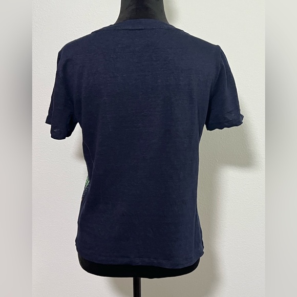 TORY BURCH Linen Floral Top - S - Picture 3 of 4